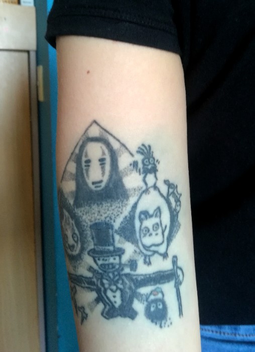 Tatuaje con tinta expandida