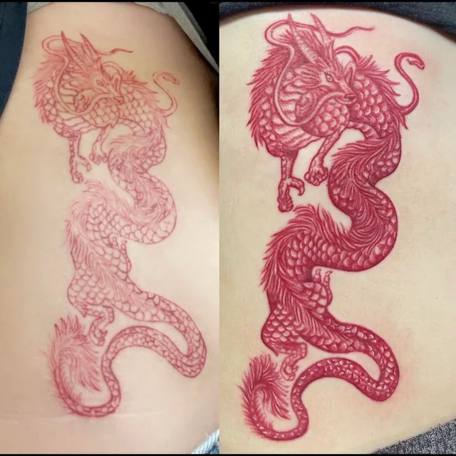 tatuaje eliminado de dragon 