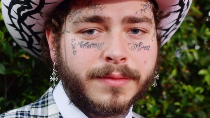 tatuaje en la cara post malone